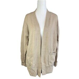 Sonoma Goods For Life Cardigan Size S Beige Women's Everyday Pockets NWOT